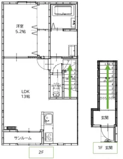 新築 笠岡五番町アパート A【2階】の間取り