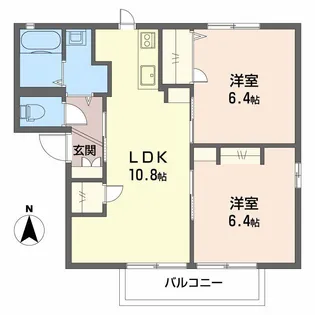 フォーレス石坂【2階】の間取り