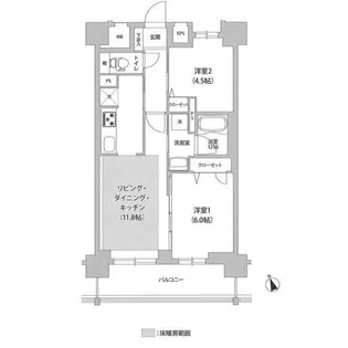 コンフォリア川口本町【7階】の間取り