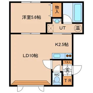 シンフォニー東光【1階】の間取り