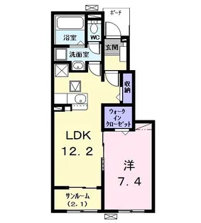 クラヴィーアV【1階】の間取り