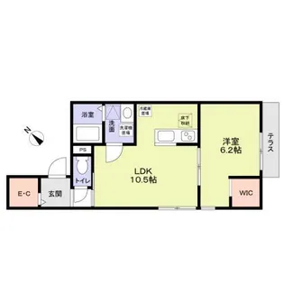 ベラフォレスタ小山【1階】の間取り