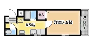 サンフローリア【2階】の間取り