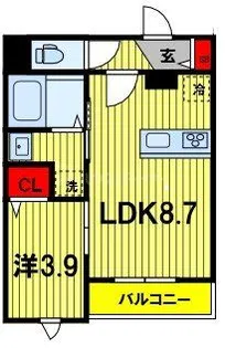 パークヴィラ桜木【1階】の間取り