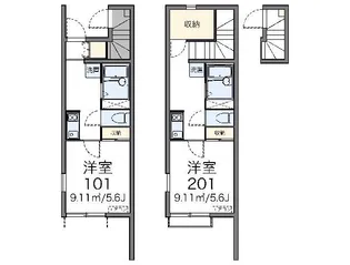 レオネクストアルデンテ 本町【1階】の間取り