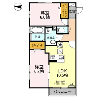 プレミール・イダ【1階】の間取り
