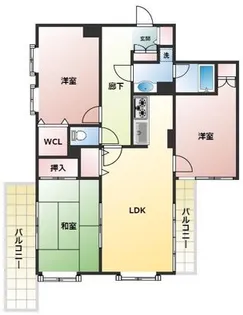 ダイアパレス八柱【3階】の間取り