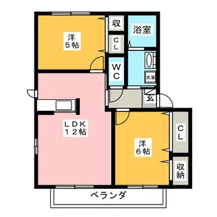 パークハイムベガ【2階】の間取り