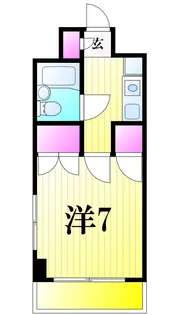 ベルシティ【7階】の間取り