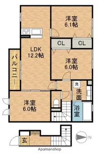 彩A【2階】の間取り