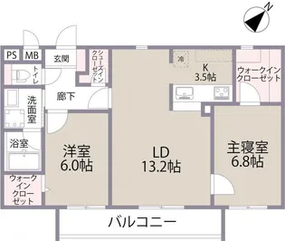 グリニッジ コート【2階】の間取り
