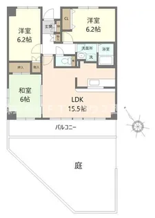 フレラヴィーヌ北本町【1階】の間取り