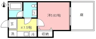 サウスヒル【1階】の間取り