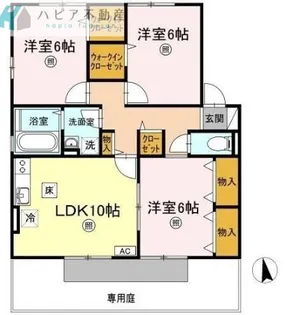 アムール A棟【1階】の間取り