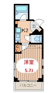 エクランウエストヒルズ【4階】の間取り