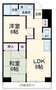 小川第2マンション【2階】の間取り