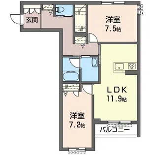 Rest Square【2階】の間取り