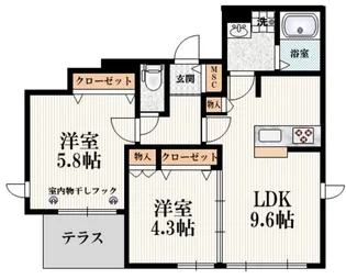 Luminare 桜【1階】の間取り