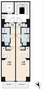 Dash Living Komagome【2階】の間取り