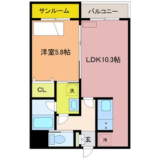 Via LatteaII【2階】の間取り