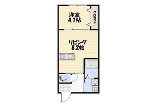 Lyk貝塚【1階】の間取り