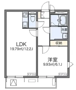 レオネクストファーストワイズ【4階】の間取り