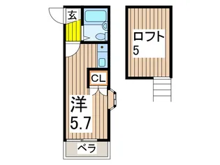 リリーハウス【1階】の間取り