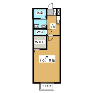 ASUKAハイツIII【1階】の間取り