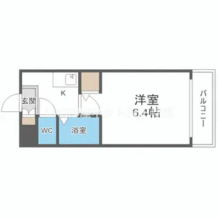 ラッキーセンター河堀口マンション【3階】の間取り