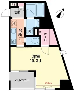 センチュリータイムズ【6階】の間取り