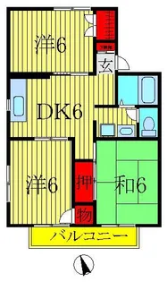 パールハイツ蒲田24【2階】の間取り