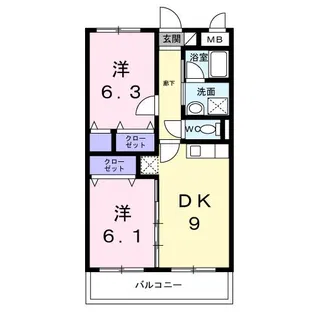 クレマチス【2階】の間取り