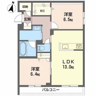 アイビー倉敷 C棟【2階】の間取り