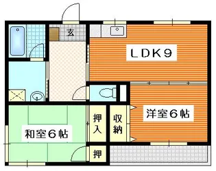 サンピア21ナカムラ【2階】の間取り