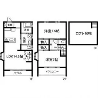 群馬県邑楽郡大泉町東小泉3【一戸建】の間取り