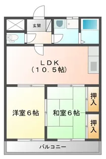 メゾンサンライフ【4階】の間取り
