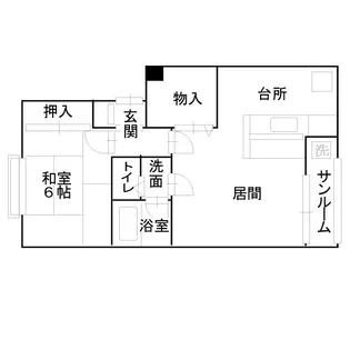 メゾン丸永【1階】の間取り