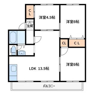 セジュールアステル【2階】の間取り