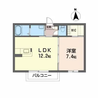 宮城県仙台市青葉区上愛子字蛇台原【アパート】の間取り