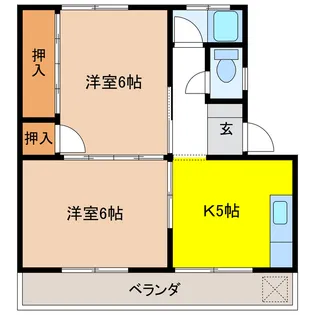 岐阜県岐阜市日置江2【マンション】の間取り