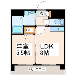 トリニティ八王寺【9階】の間取り