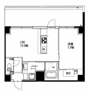 市ヶ谷仲之町ヒルズウイング South棟【6階】の間取り