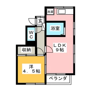 サンバレーI【2階】の間取り
