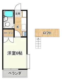 オリーブハウスII【2階】の間取り