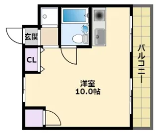 宝城ビル【4階】の間取り