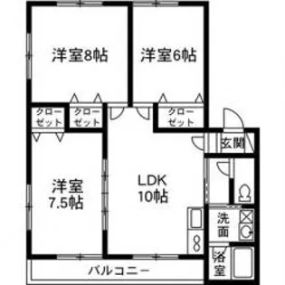Residence Island B ( レジデンスアイランド )【2階】の間取り