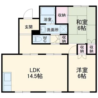 杉山パレス【1階】の間取り