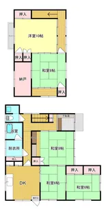 愛媛県西条市壬生川【一戸建】の間取り