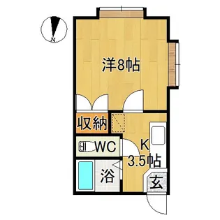 フレールナカノ【2階】の間取り