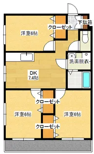 コスモビル【4階】の間取り